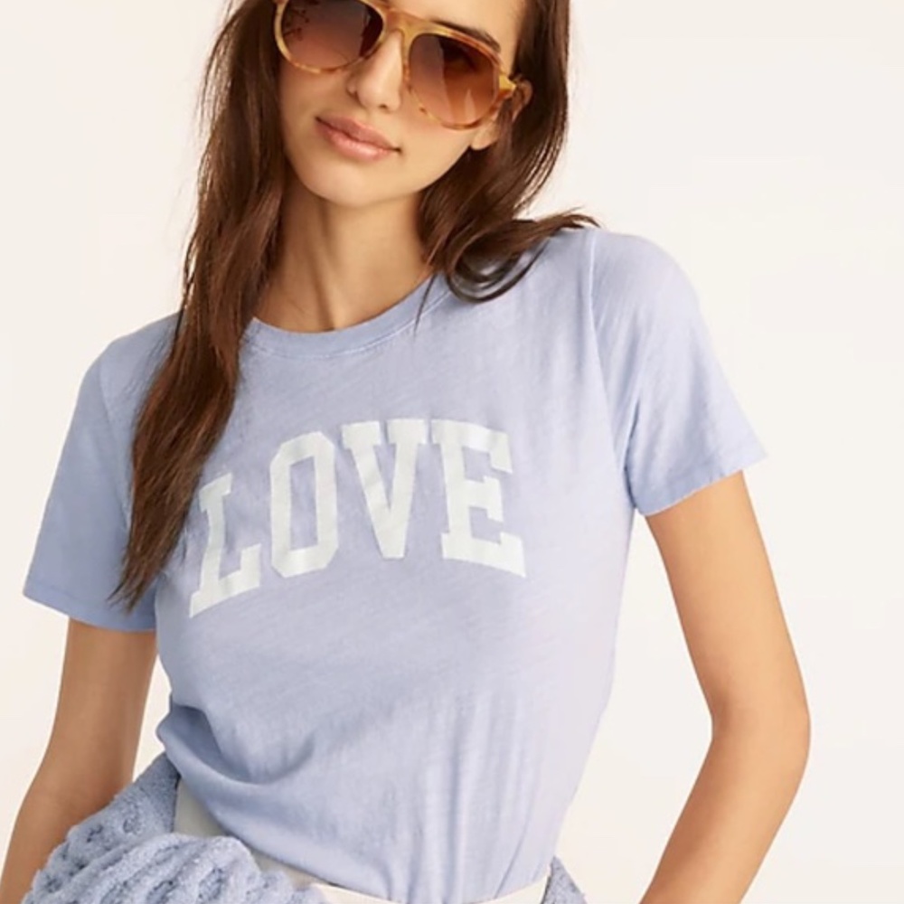 J Crew Love T-shirt Vintage cotton crewneck Tshirt Tee